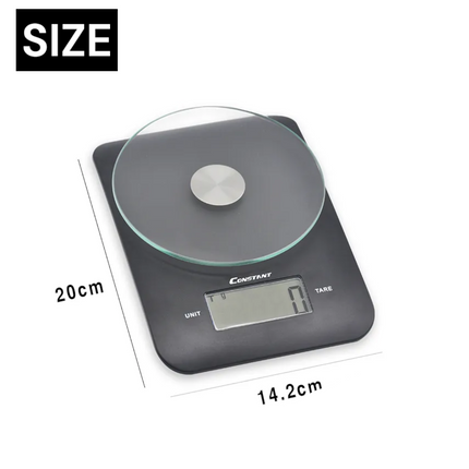 Kitchen Scale Plastic Glass Digital Weight MAX 5kg LCD Display Home Scale 