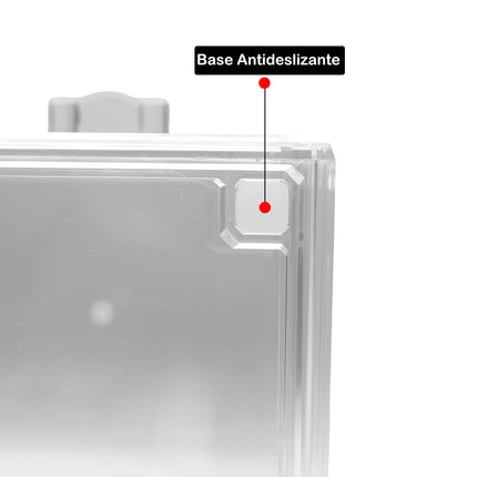 Acrylic Box Makeup Shelf Makeup Cosmetics Jewelry Organizer Clear Dressing Table with Non-Slip Base 