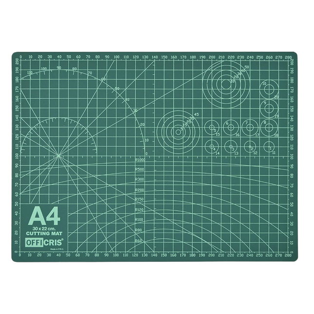 Tabla de Corte A1 A2 A3 A4 Doble Cara Plancha de Corte 3mm para Costura y Manualidades Base de Corte para Patchwork Cutting Mat Color Verde*