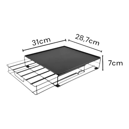 DOLCE GUSTO capsule holder capacity drawer holder/cup storage storage/organizer Metal capsule dispenser Coffee capsule storage drawer Non-slip 28.7x31x7cm