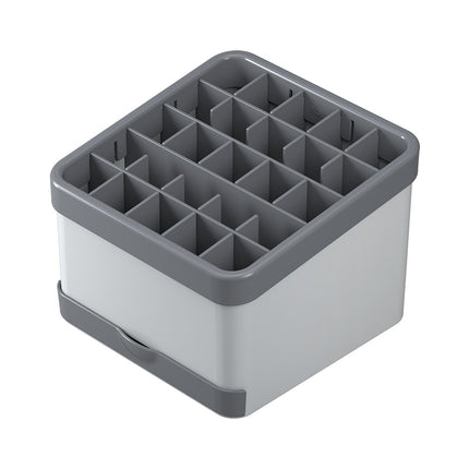 UTILTEX Customizable Kitchen Utensil Holder Plastic Cutlery Holder Grey Kitchen Organizers 