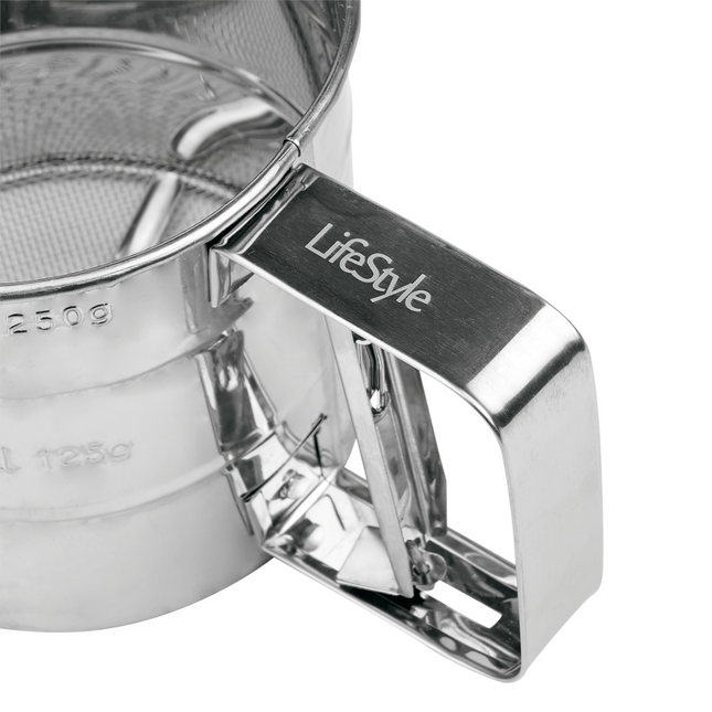 Tamizador de Harina Colador de Taza para Hornear Colador de harina Tamizador para harina y azúcar en polvo Diámetro 10 cm Altura 9,5 cm