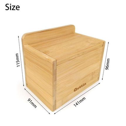 QUTTIN Salt Shaker with Bamboo Lid Ideal for use as a sugar bowl and salt shaker 