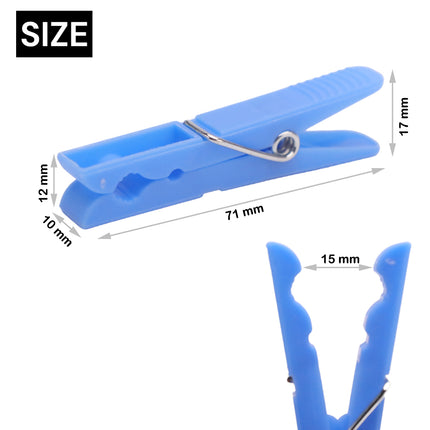 Lote de 72 Pinzas de Plástico Estándar Para Ropa Pinzas Tender Ropa Multicolor Cierra Bolsas Pinza Multiusos Herramienta Ideal Para su Hogar