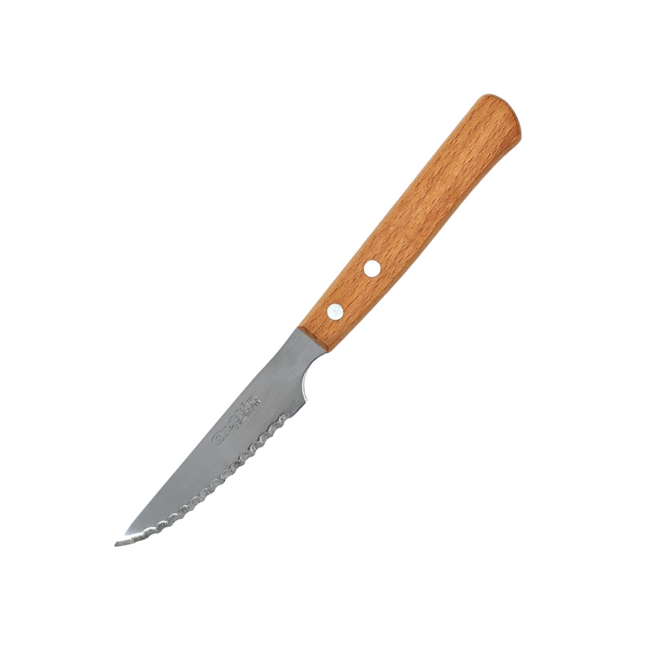 Pack of 6 Serrated Steak Knives Micro Serrated Table Knife Natural Wood Handle Classic Model of a lifetime Table knife