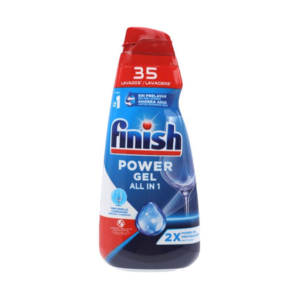 Finish All in 1 Max Power Gel Detergentes Gel para el Lavavajillas - 35 lavados 700 ml - El envase puede variar