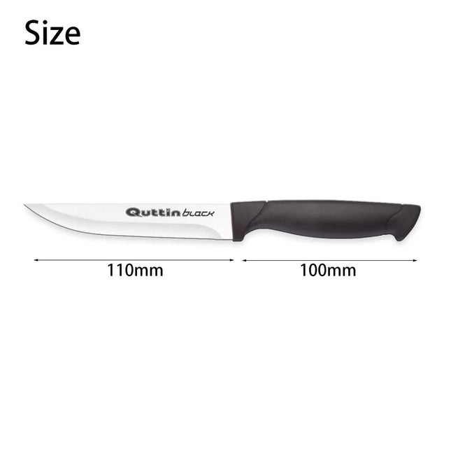 Quttin® cuchillo multiusos universal cuchillos cocina mango negro filo 11cm