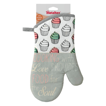 METALTEX Kitchen Oven Cooking Glove 30 CM High Thermal Protection 
