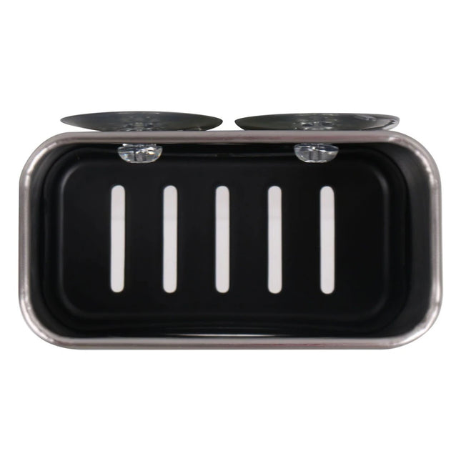 QUTTIN® STAINLESS STEEL KITCHEN CLEANING ORGANIZER WITH SUCTION CUP, Sink organizer, sponge organizer