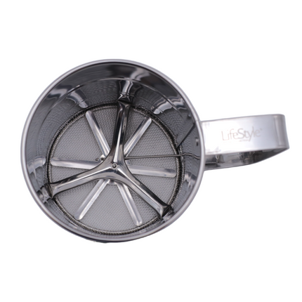 Tamizador de Harina Colador de Taza para Hornear Colador de harina Tamizador para harina y azúcar en polvo Diámetro 10 cm Altura 9,5 cm