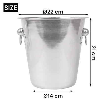 Champagne Bucket Wine Bottle Cooler Ice Bucket for Bottles with Approximate Capacity of 3 Litres Bottle Cooler of Medium Size 