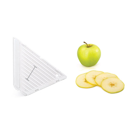 METALTEX Rallador multiuso MANDOLINO Cuchillas de acero inox y cuerpo ABS color blanco Con prensador - protector