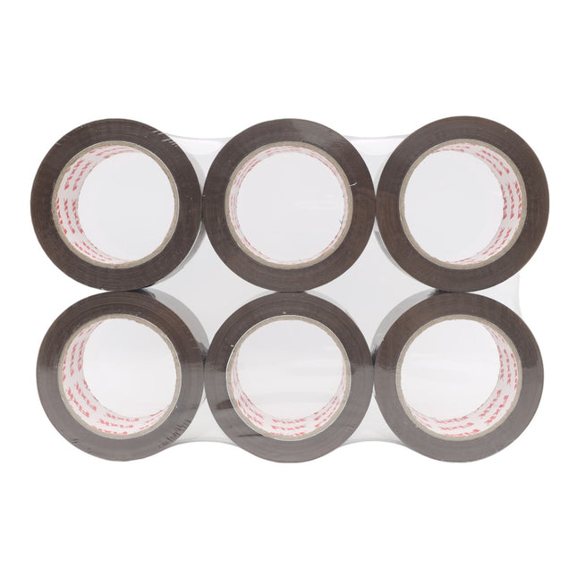 Pack de 6 cintas de embalar Precinto Marron Cinta adhesiva de embalaje