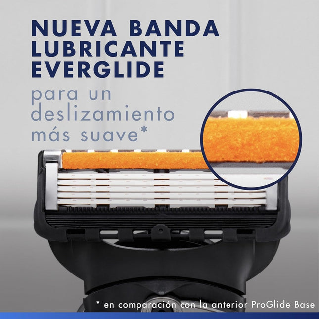Gillette ProGlide Recambios para Hombre (10 Unidades) + Crema de Afeitar Gillette PRO Piel Sensible 175 ml – Cuchillas de Afeitar para Máquinilla Gillette, Afeitado Suave y Preciso