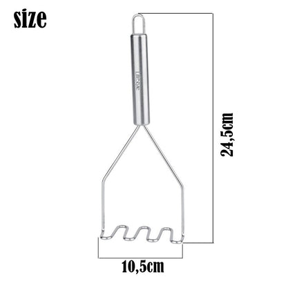 Machacador de Patatas Aplastador de Patatas de Acero inoxidable Trituradora de Patata para Hacer Puré De Patatas Caseras