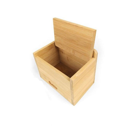 QUTTIN Salt Shaker with Bamboo Lid Ideal for use as a sugar bowl and salt shaker 