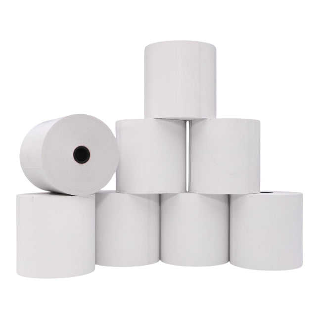Rollo de Papel Térmico sin bisfenol A 80x80mm Impresión Para Ticket - Pack de 8 rollos