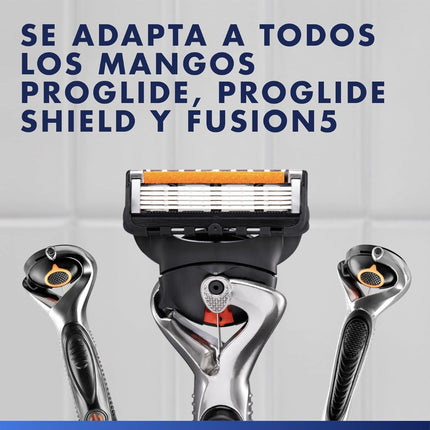 Gillette ProGlide Recambios para Hombre (10 Unidades) + Crema de Afeitar Gillette PRO Piel Sensible 175 ml – Cuchillas de Afeitar para Máquinilla Gillette, Afeitado Suave y Preciso