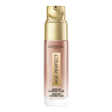 L'OREAL PARIS Age Perfect Corrective Serum with Peony + Niacinamide for Face, Neck and Hands Pump for Mature Skin 30 ml 