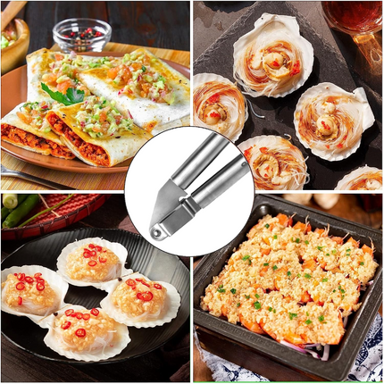 QUTTIN Prensa de ajo de cocina picadora de ajo trituradora de jengibre exprimidor de pelador prensador de ajo resistente triturador de ajo fácil de limpiar y duradero Prensa ajos