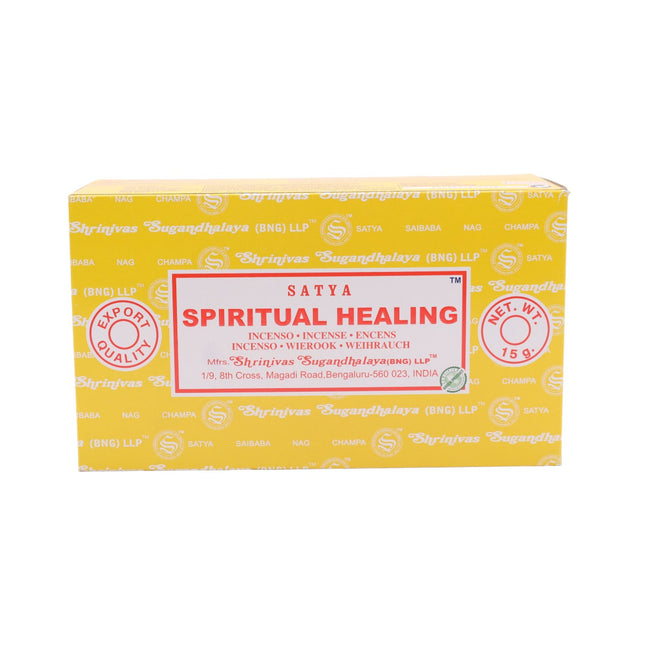 Satya Pack de 12 cajitas 15g de Incienso Spiritual Healing