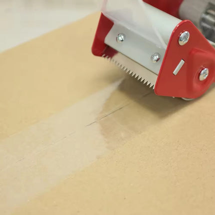 Pack de 6 Rollos de Cinta Embalar Transparente 48mm x 100m + Precintadora - Perfecto para Cajas y Paquetes