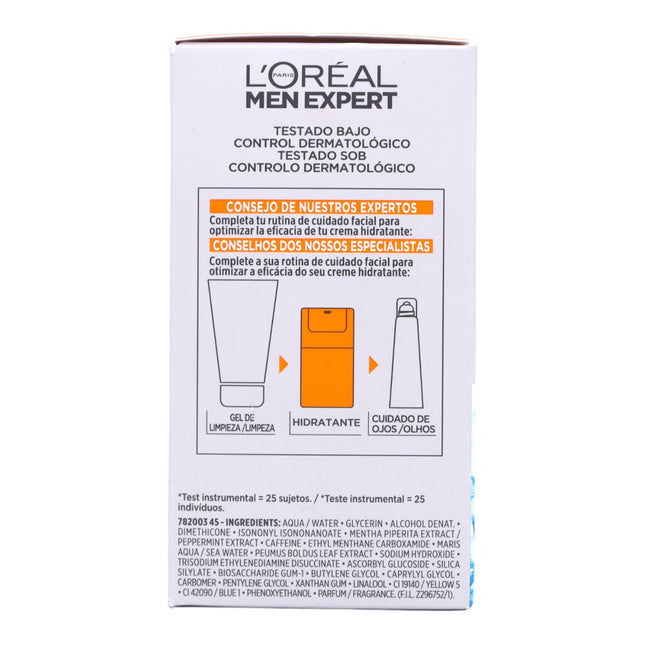 L'OREAL MEN EXPERT Hydra Energetic gel ultra hidratante sin brillos fluido polar dosificador 50 ml