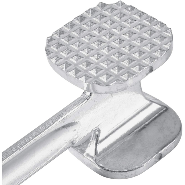 22cm Martillo ablandador de Carne de Aluminio Resistente de Doble Cara 60 Pincho y Superficie Plana Carne de Pollo Pounder Mallet Kitchen Tool