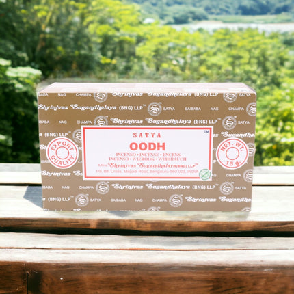 Satya Pack of 12 boxes 15g of Oodh Incense 