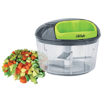 Picadora Batidora Manual 650 o 1000 ml 3 o 4 Cuchillas para Picar y Cortar Verdura Frutos Secos Tomate Hierbas Ajos Cebollas etc. Batidor para Huevos Mezclas Aliños etc