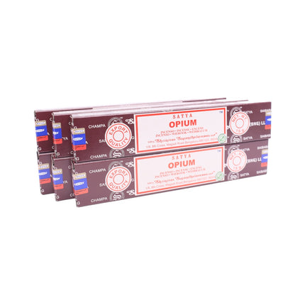 Satya Pack of 12 boxes 15g of Opium Incense 