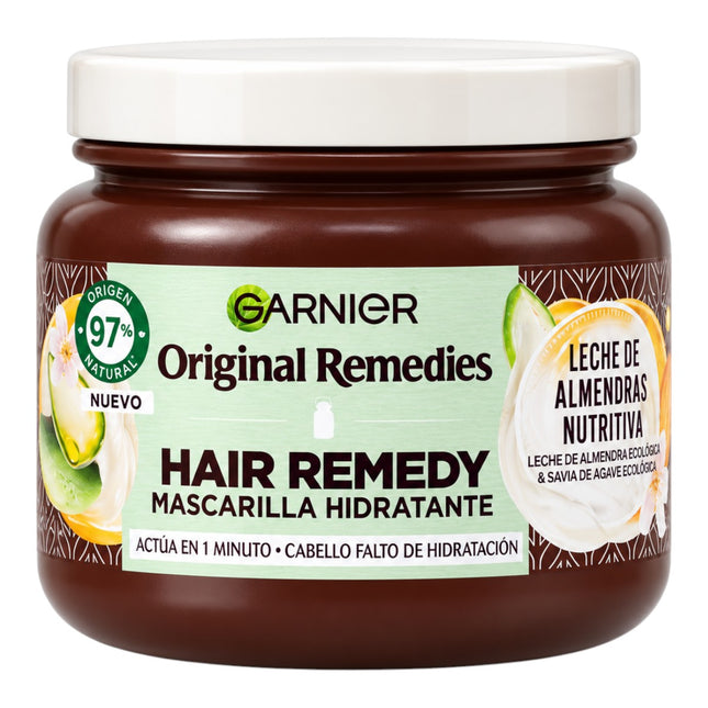 Garnier Original Remedies Hair Remedy Mascarilla Hidratante Leche de Almendras 340 ml