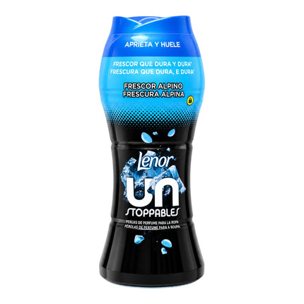 Lenor Unstoppables Perlas de Perfume para la Ropa, Frescor Alpino, Potenciador de Aroma para Lavadora, Fragancia Fresca Duradera, 195 g