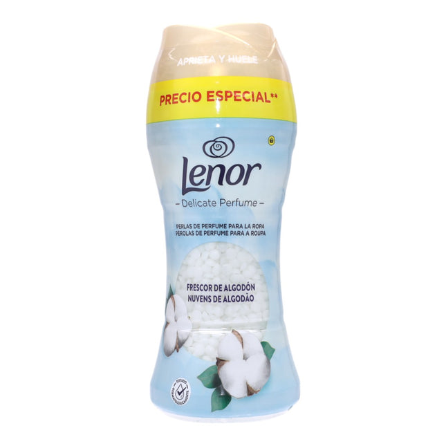 Lenor Sensitive perlas para la lavadora perfumadas aroma frescor de algodón 195g