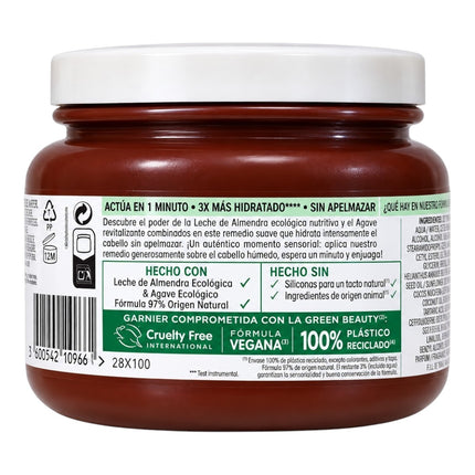 Garnier Original Remedies Hair Remedy Mascarilla Hidratante Leche de Almendras 340 ml