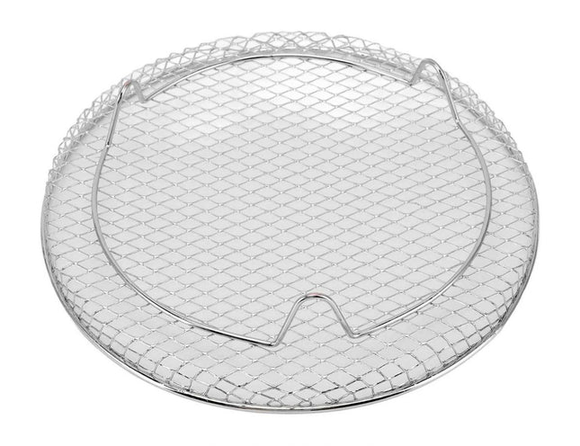 Rejilla Redonda Apilable para Freidora de Aire, 20 cm, Accesorio Metálico para Air Fryer, Soporte con Patas para Cocinar por Capas, Rejilla Redonda para Horno y Cocina