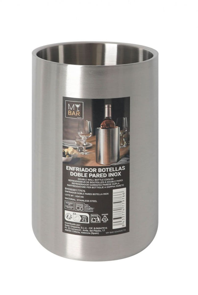 Enfriador de Botellas en Acero Inoxidable 12 x 18,8 cm
