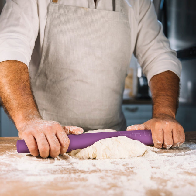 Rodillo de Amasar de Silicona Antiadherente para Repostería