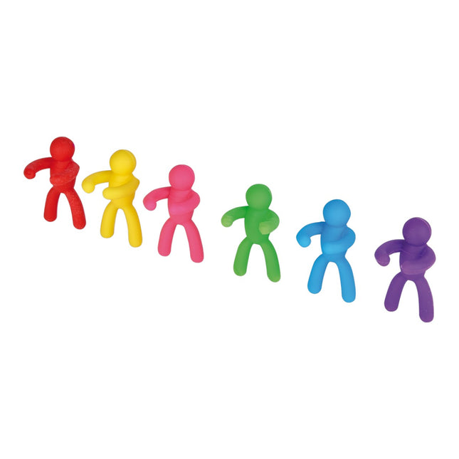 Marcadores de copas 6 uds, muñecos de silicona multicolor para identificar copas de vino y cava, marca vasos reutilizable para fiestas y reuniones