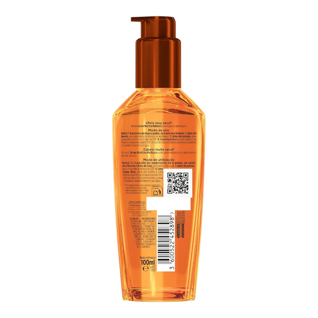 L'Oréal Paris Aceite Tratamiento Sublimador Para El Cabello, Para Todo Tipo de Pelos, Elvive Aceite Extraordinario de Jojoba, 100 ml