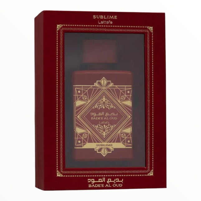 Lattafa Badee Al Oud Sublime Eau de Parfum 100 ml – Perfume Árabe Intenso con Oud y Notas Amaderadas – Fragancia Unisex de Larga Duración