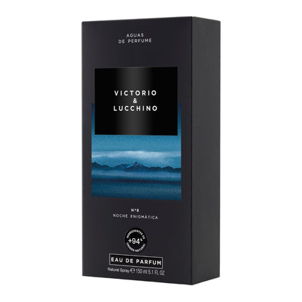 Victorio & Lucchino Aguas de Perfume Nº9 Noche Enigmática – Eau de Parfum para hombre, aroma oriental-amaderado de larga duración, vaporizador 150 ml
