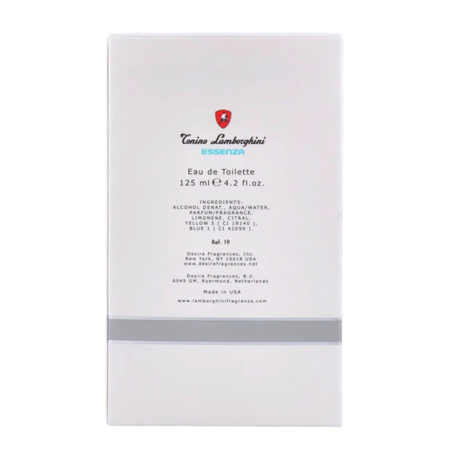 Tonino Lamborghini Essenza Eau de Toilette 125 ml para hombre | Fragancia fresca cítrica-amaderada, estilo deportivo y elegante