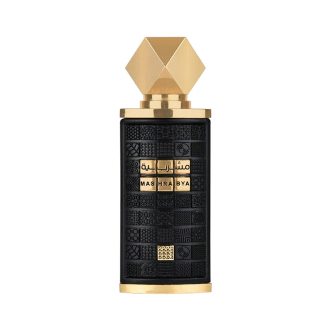 Lattafa Mashrabiya Eau de Parfum 100 ml Unisex – Perfume Árabe Oriental Amaderado y Especiado | Fragancia Intensa y Elegante