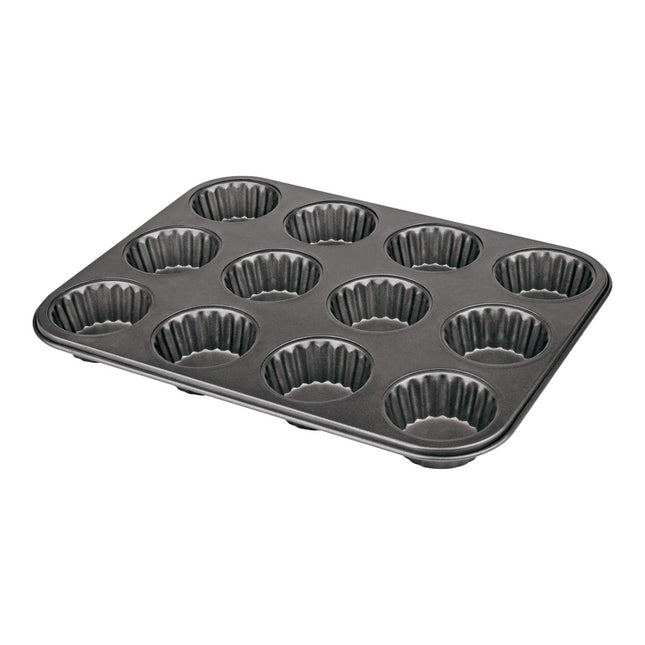 Molde para Magdalenas 12 Cavidades Ø 7 cm – Bandeja Horno Acero Antiadherente