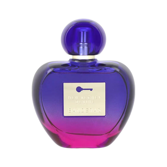 Antonio Banderas Her Secret Desire Eau de Toilette para mujer 50 ml – perfume floral-frutal seductor, ideal para el día y la noche, en frasco icónico morado con acabado degradado