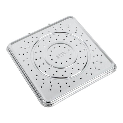 Quttin Tostador de Pan para Cocina de Gas 20 x 20 cm – Parrilla tostadora portátil con base metálica perforada y mango plegable | Tuesta 1–2 rebanadas | Ideal camping, caravana y cocina sin electricidad