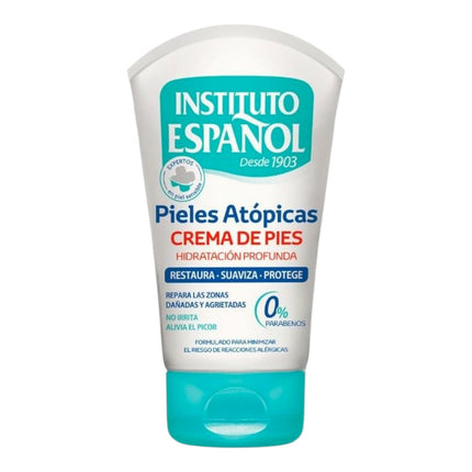 Instituto Español Crema de Pies para Pieles Atópicas 100 ml – Hidratación Profunda, Repara Talones Agrietados, Alivia Picor, 0% Parabenos