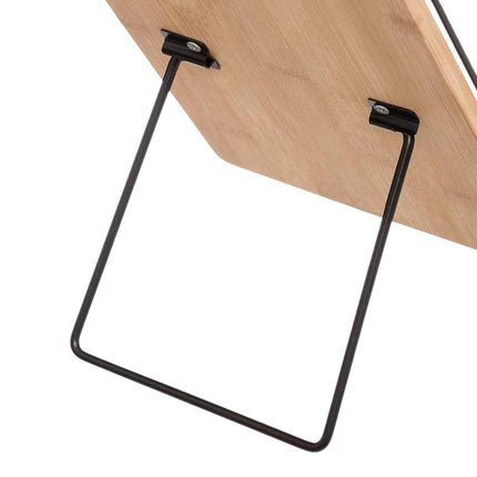 Portacápsulas de café Nespresso de bambú y metal, soporte vertical para 40 cápsulas, organizador de cápsulas para encimera de cocina 35x18x1 cm