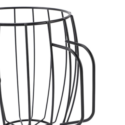 Soporte para cápsulas de café en forma de taza, metal negro, compatible con todo tipo de cápsulas